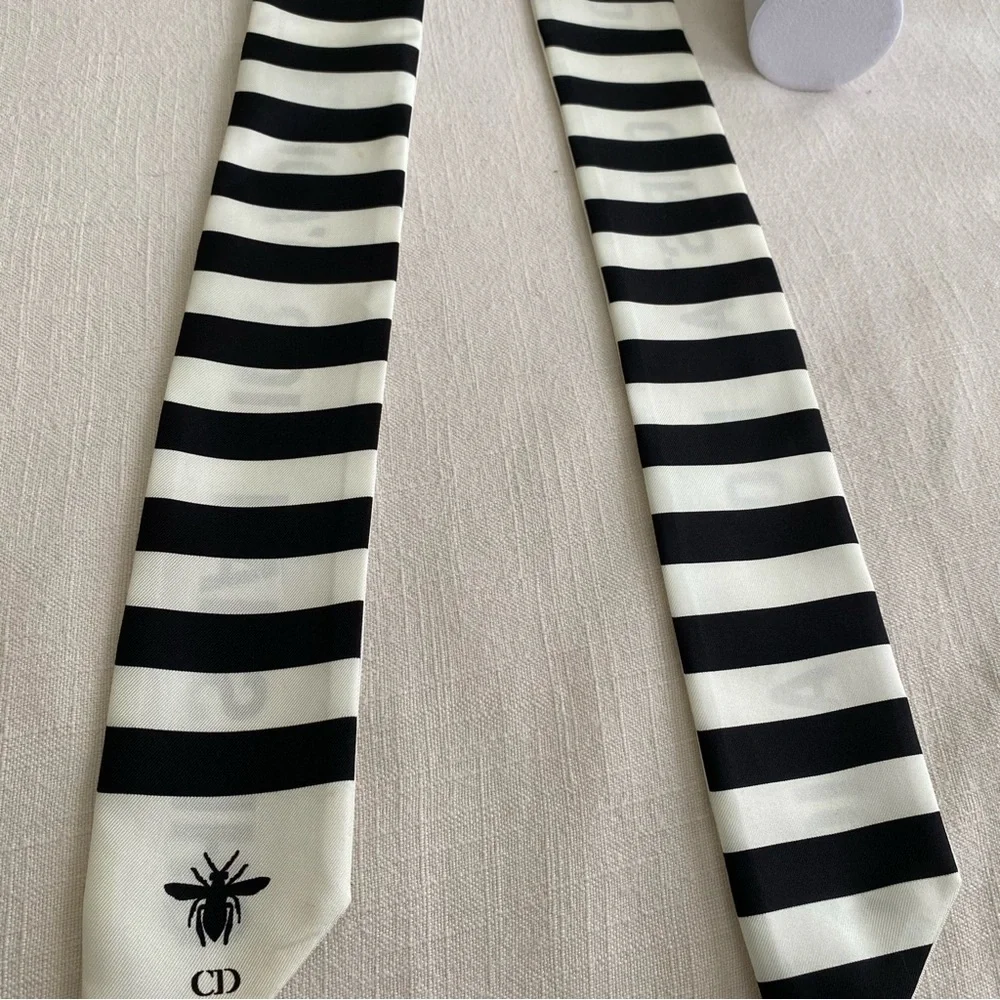 Christian Dior J'adore Striped Mitzah Scarf